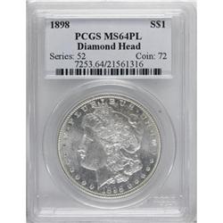 9021: 1898 $1 Prooflike MS64 PCGS