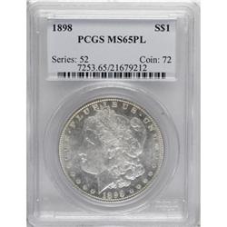 9023: 1898 $1 Prooflike MS65 PCGS