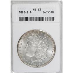 9035: 1898-S $1 MS62 ANACS
