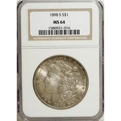 9038: 1898-S $1 MS64 NGC