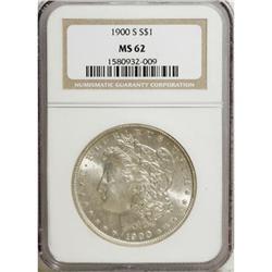 9066: 1900-S $1 MS62 NGC