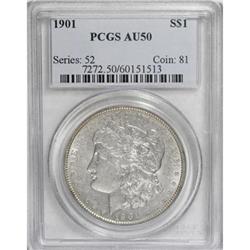 9072: 1901 $1 AU50 PCGS