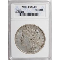 9075: 1901 $1 AU53 ANACS