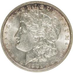 9082: 1901 $1 Doubled Die Reverse AU58 ANACS