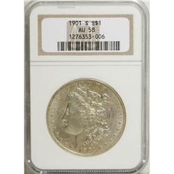 9087: 1901-S $1 AU58 NGC