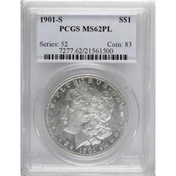 9090: 1901-S $1 Prooflike MS62 PCGS