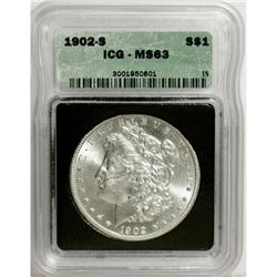 9101: 1902-S $1 MS63 ICG