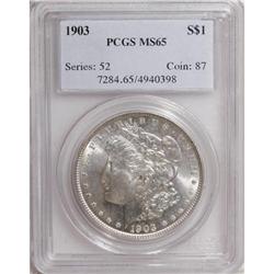 9109: 1903 $1 MS65 PCGS