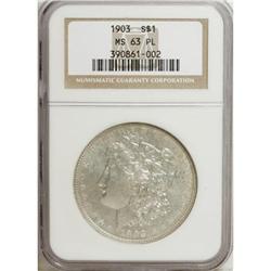 9112: 1903 $1 Prooflike MS63 NGC