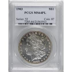 9113: 1903 $1 Prooflike MS64 PCGS