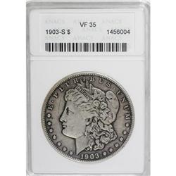 9127: 1903-S $1 VF35 ANACS