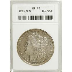 9128: 1903-S $1 XF40 ANACS