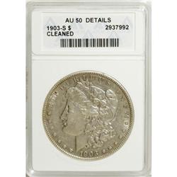 9132: 1903-S $1 AU50 ANACS