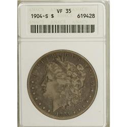 9140: 1904-S $1 VF35 ANACS