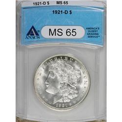 9153: 1921-D $1 MS65 ANACS