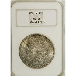 9154: 1921-D $1 MS65 NGC
