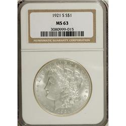 9158: 1921-S $1 MS63 NGC