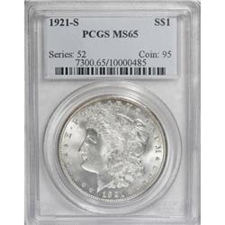 9160: 1921-S $1 MS65 PCGS