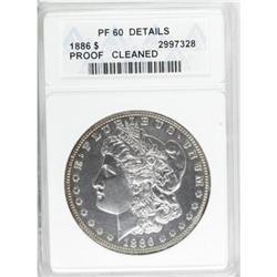 9161: 1886 $1 PR60 ANACS