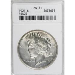9163: 1921 $1 MS61 ANACS