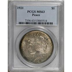 9169: 1921 $1 MS63 PCGS
