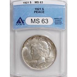 9170: 1921 $1 MS63 ANACS