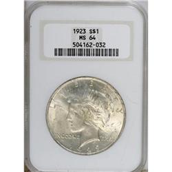 9177: 1923 $1 MS64 NGC