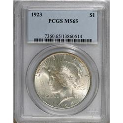 9180: 1923 $1 MS65 PCGS