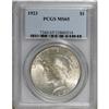 Image 1 : 9180: 1923 $1 MS65 PCGS