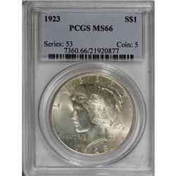 9181: 1923 $1 MS66 PCGS