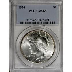 9183: 1924 $1 MS65 PCGS