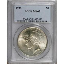 9187: 1925 $1 MS65 PCGS