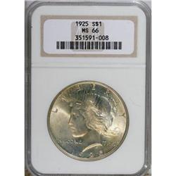 9189: 1925 $1 MS66 NGC