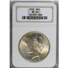 Image 1 : 9189: 1925 $1 MS66 NGC