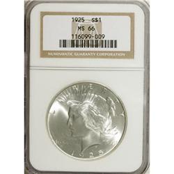 9190: 1925 $1 MS66 NGC