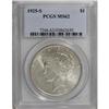 Image 1 : 9191: 1925-S $1 MS62 PCGS