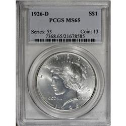 9196: 1926-D $1 MS65 PCGS