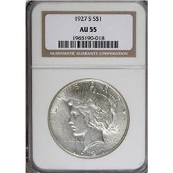 9200: 1927-S $1 AU55 NGC
