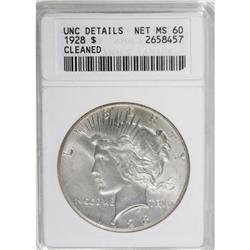 9206: 1928 $1 MS60 ANACS