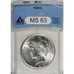 9209: 1928 $1 MS63 ANACS