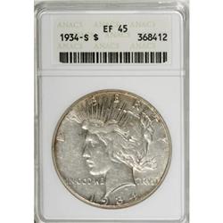 9222: 1934-S $1 XF45 ANACS