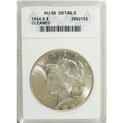 9224: 1934-S $1 AU58 ANACS