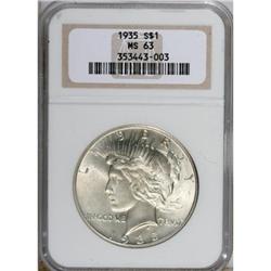 9225: 1935 $1 MS63 NGC