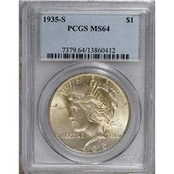 9229: 1935-S $1 MS64 PCGS