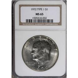 9235: 1972 $1 Type One MS65 NGC