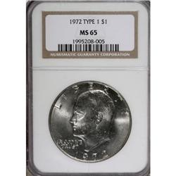 9236: 1972 $1 Type One MS65 NGC