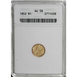 1852 G$1 AU58 ANACS