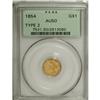 Image 1 : 1854 G$1 Type Two AU50 PCGS