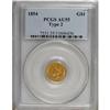 Image 1 : 1854 G$1 Type Two AU55 PCGS