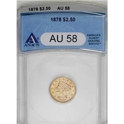 1878 $2 1/2 AU58 ANACS